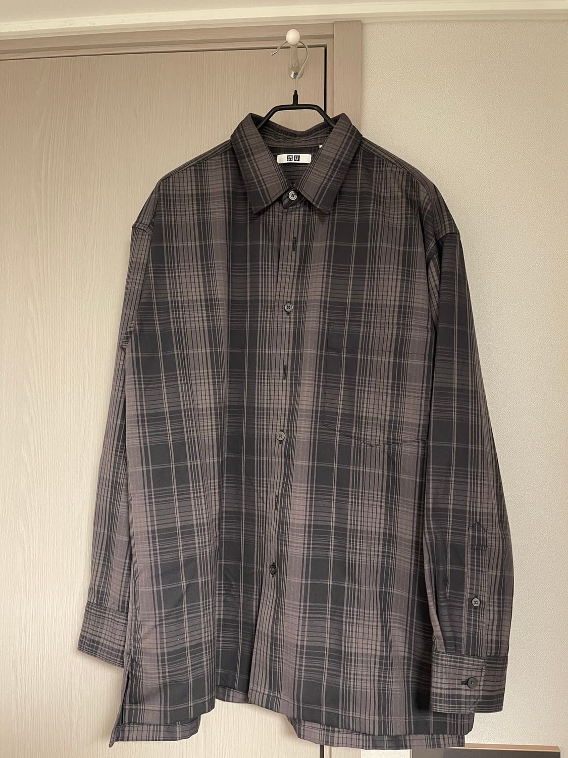 유니클로 u 체크셔츠 상품이미지1