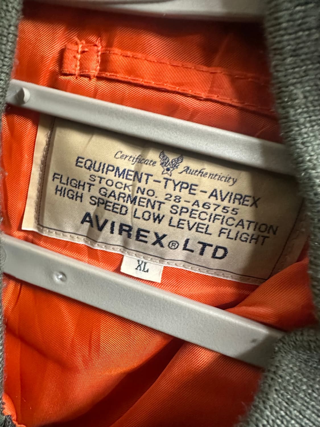 아비렉스 MA-1 자켓 xl 상품이미지3