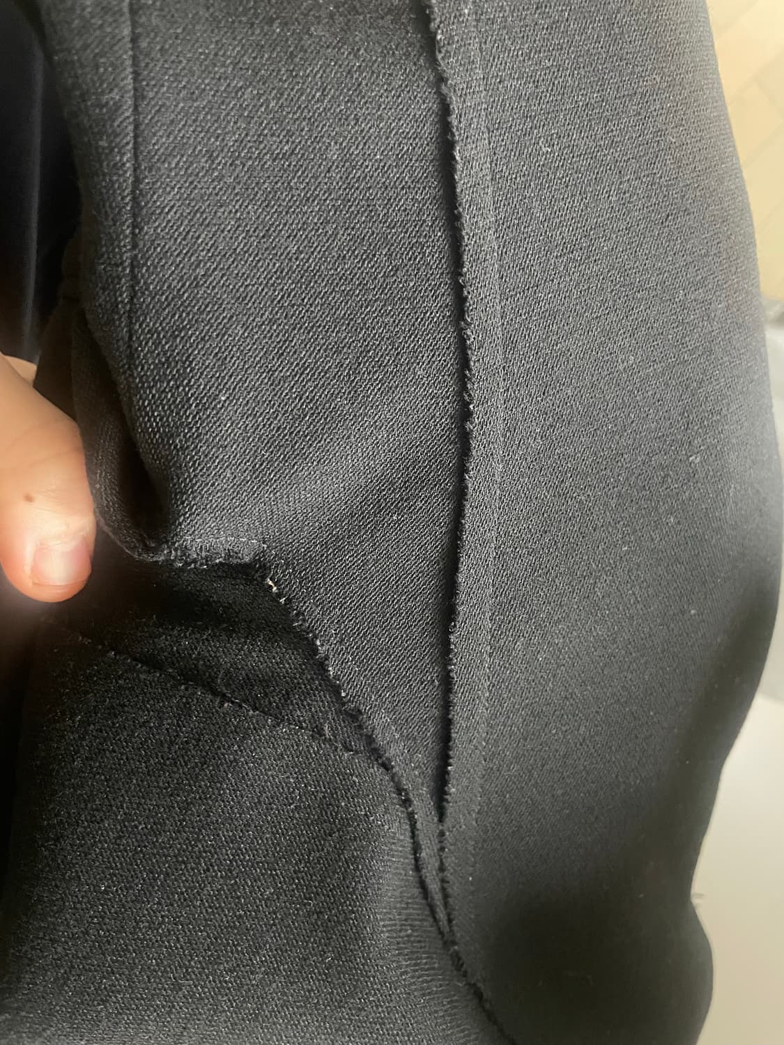 구호 KUHO 로우엣지 블랙 울 캐시미어 자켓 (55사이즈/S) 상품이미지4