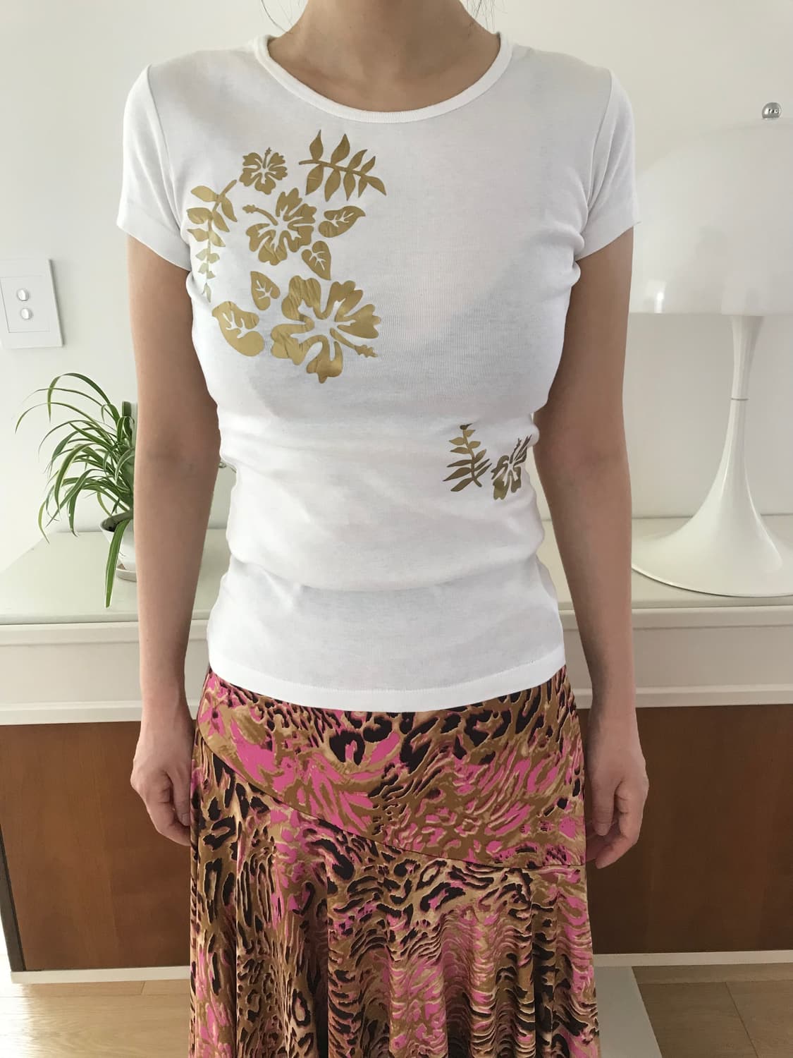 vintage gold pattern top 상품이미지5