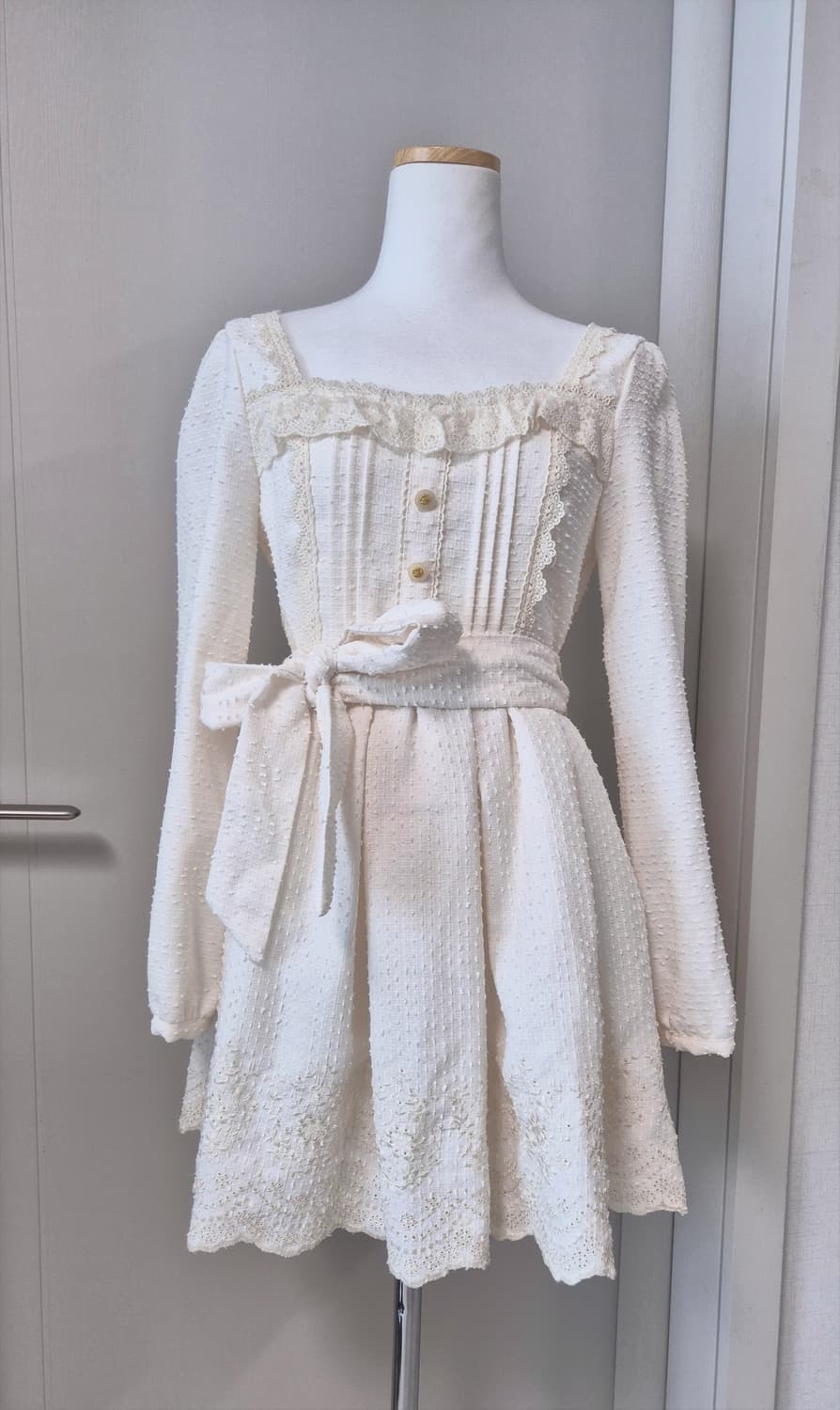 리즈리사 트위드 프릴 히메갸루 원피스  상품이미지1