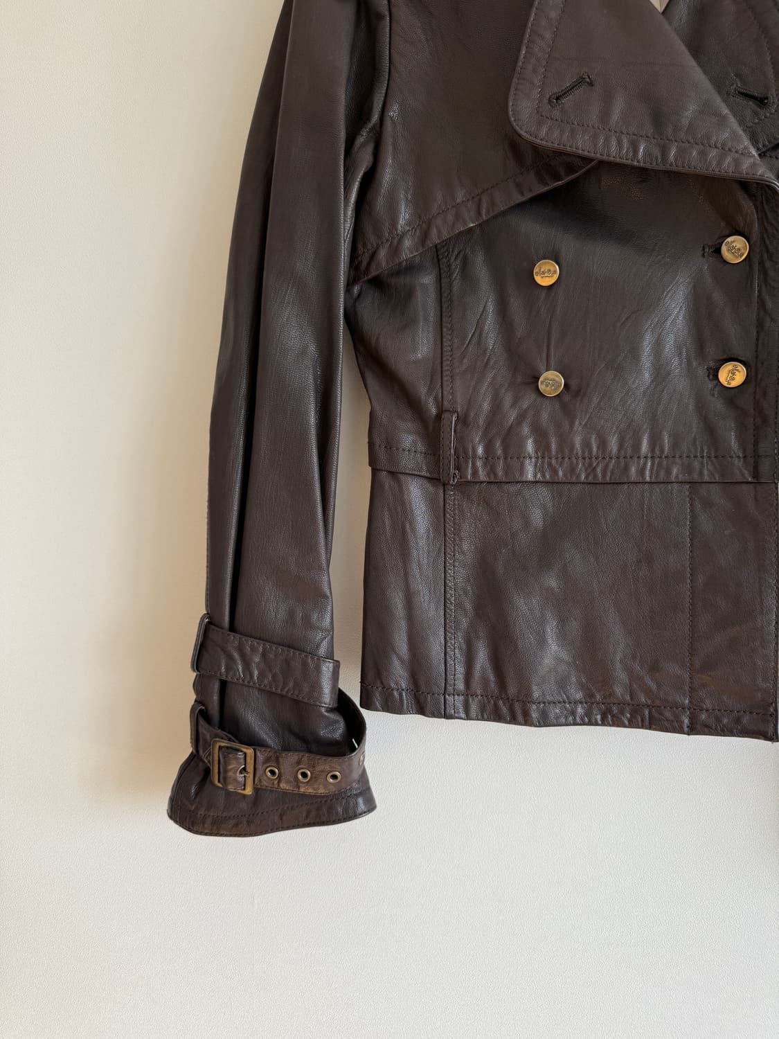 Pre owned 산양가죽 레더 자켓 상품이미지3