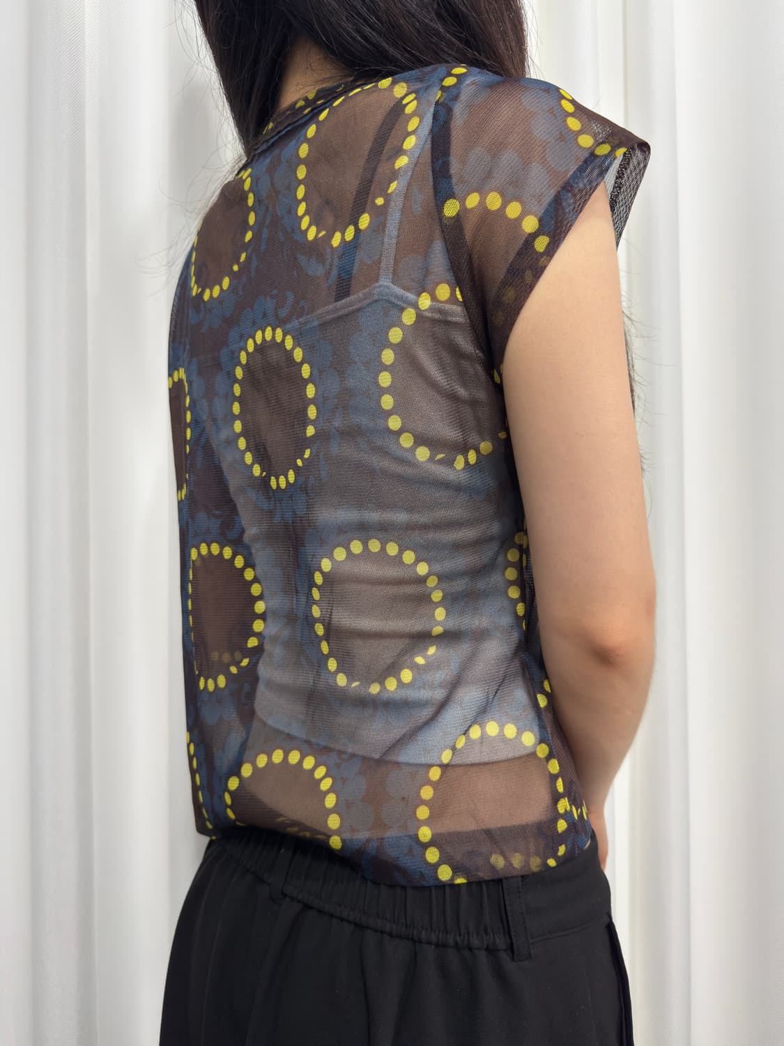 mesh design top 상품이미지4