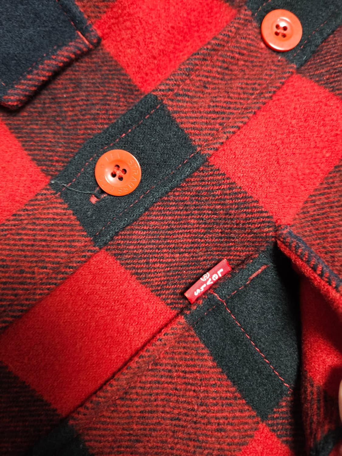 Levis 버팔로 체크 CPO셔츠 자켓 상품이미지6