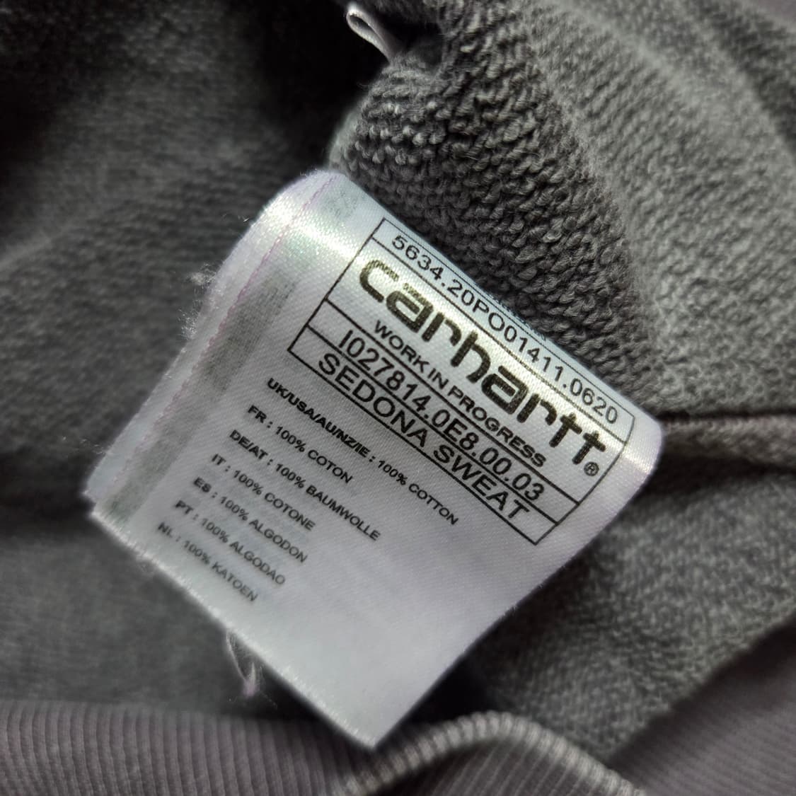 칼하트wip 피그먼트 스웻셔츠 L 상품이미지6