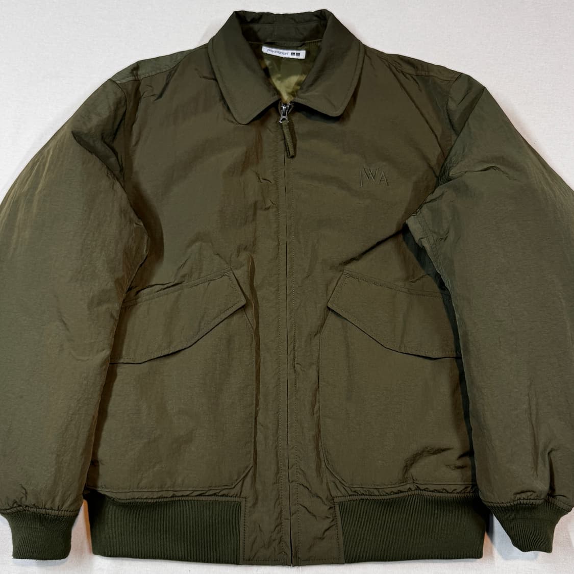 XL) 유니클로 JW ANDERSON 패디드 쇼트 블루종 자켓 올리브 상품이미지2