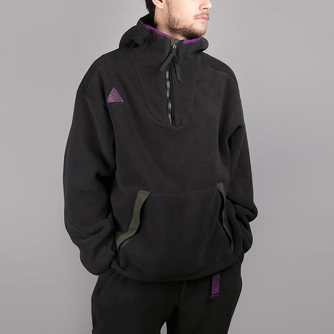 나이키 ACG 쉐르파 플리스 후드 블랙 - L 상품이미지1