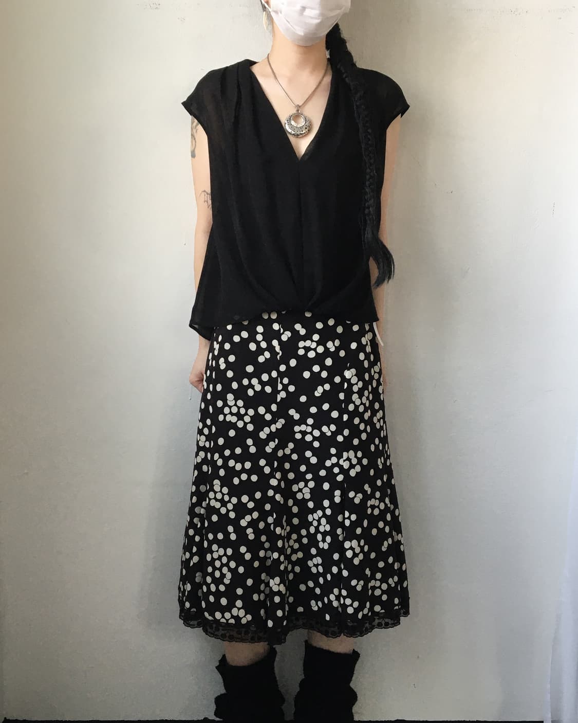 Drape point sleeveless 상품이미지4