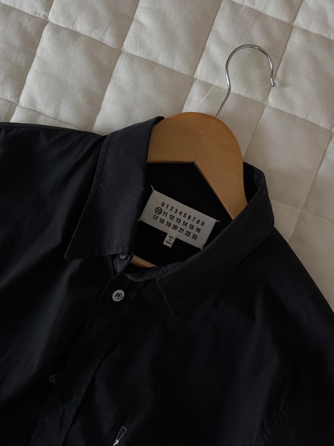 마르지엘라 스티치 셔츠 블랙 상품이미지4