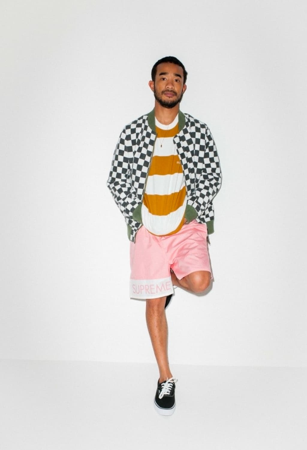 XL 슈프림 리버시블 체커보드 ma-1 봄버자켓 상품이미지1