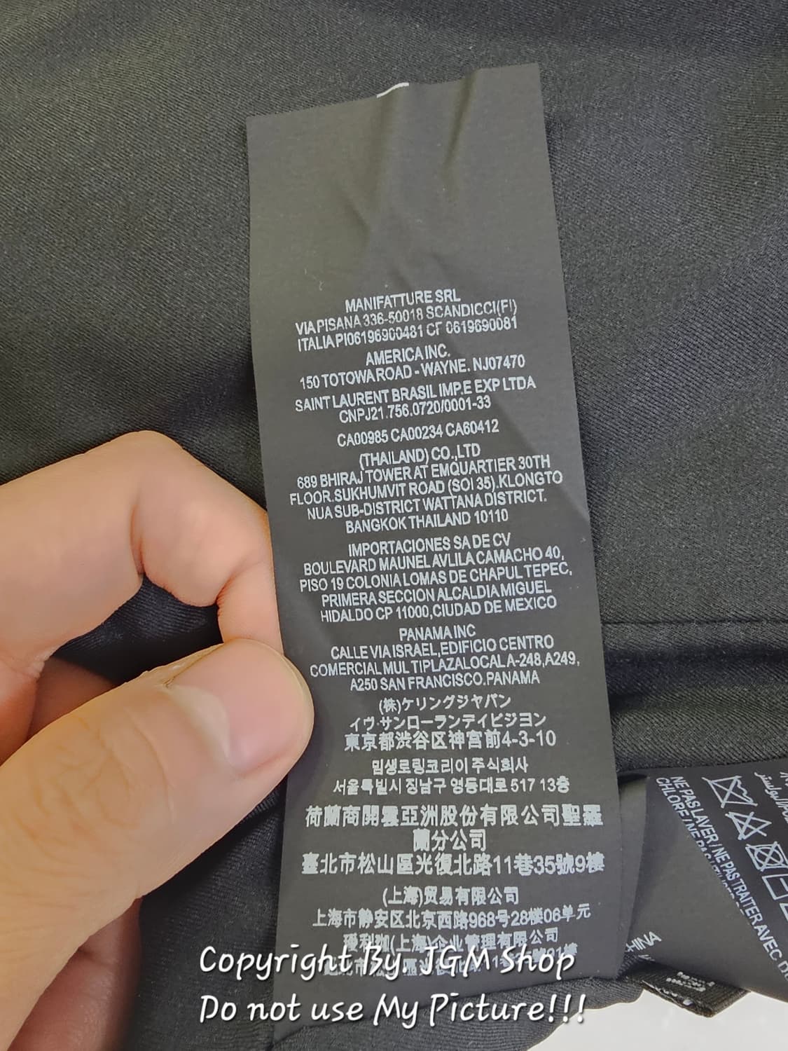 생로랑 크롭 블레이저 자켓 블랙  M 상품이미지5