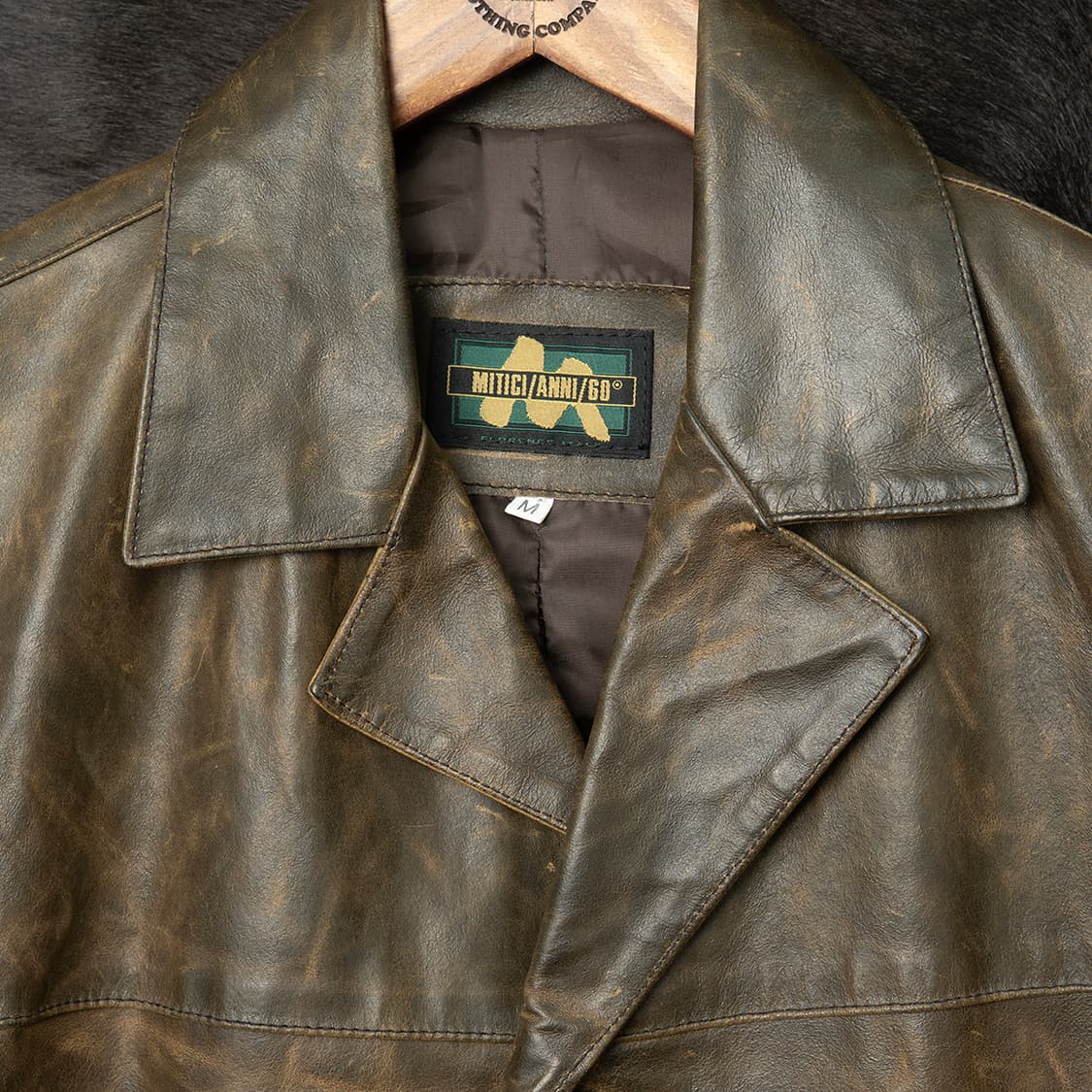 [100] 70s MITICI ANNI 60 이태리 메이드 레더하프코트  상품이미지2