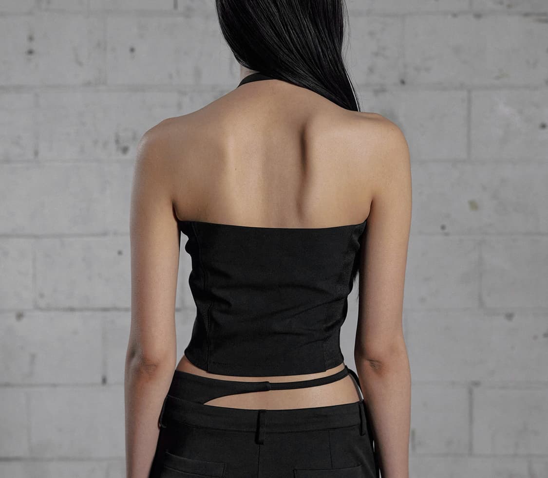 보헤미안서울 보헴서 UNBALANCED HALTER VEST 상품이미지2