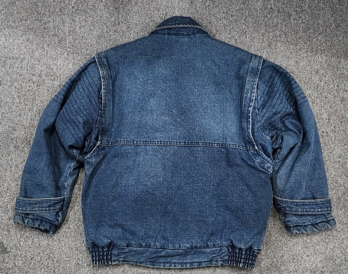 90s 에드윈 X RMS 빈티지 데님 봄버 집업 자켓 L 상품이미지2