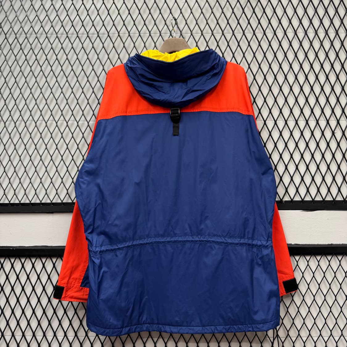 90s 폴로 랄프로렌 롱파카 울트렉스 컬러블록 포인트 네이비 오렌지 배색 상품이미지2