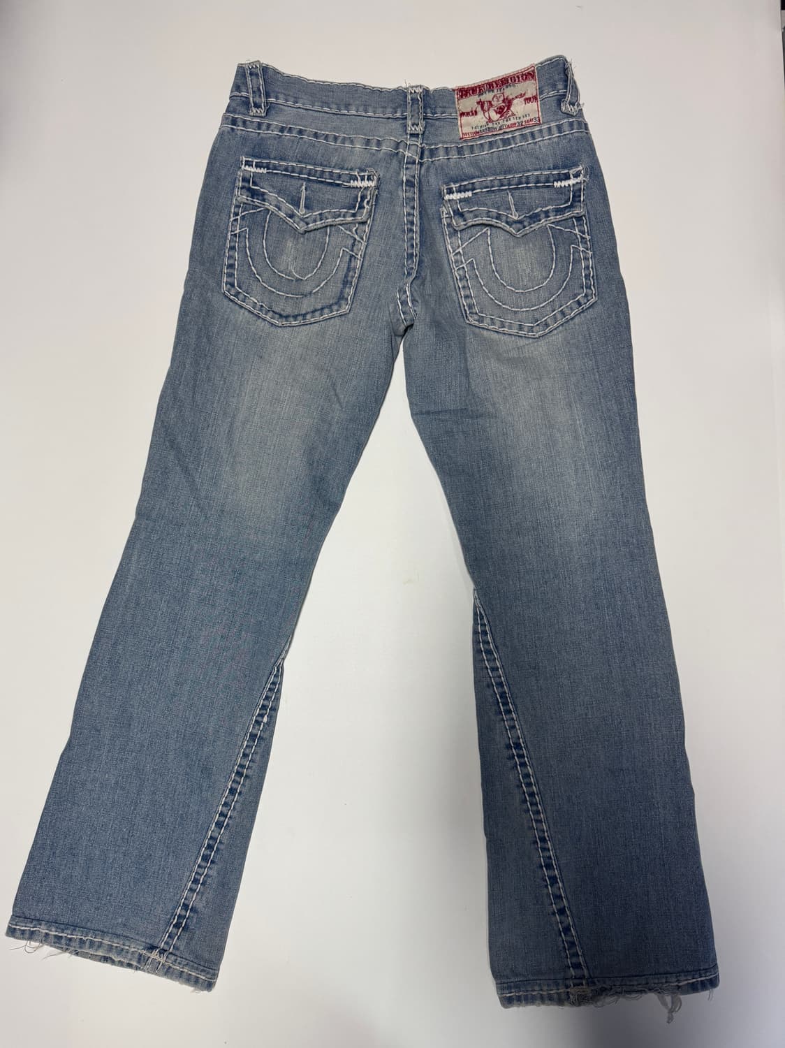 트루릴리전 부츠컷 빈티지 워싱 플레어 데님팬츠 32 상품이미지1