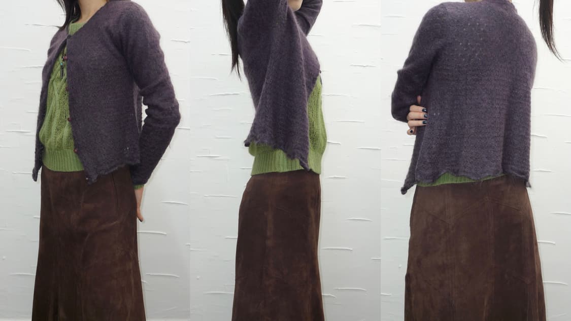 Deep purple cardigan 상품이미지2
