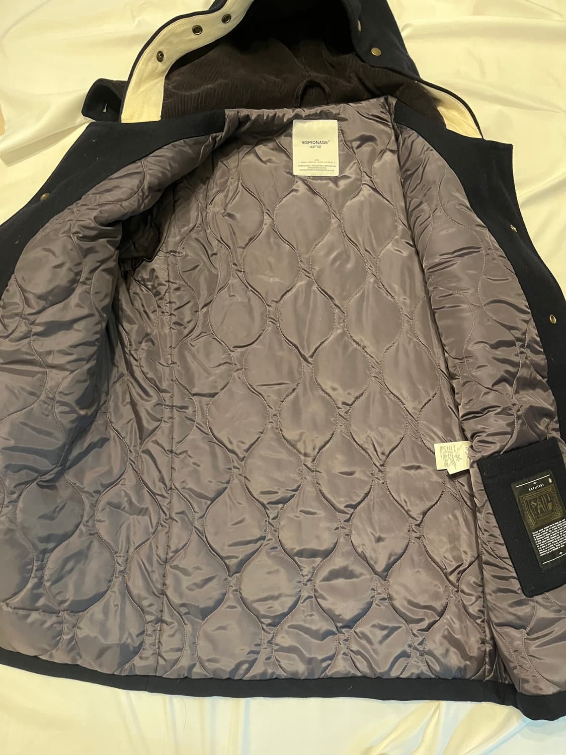 [L]에스피오나지 네이비 더플 코트 상품이미지5