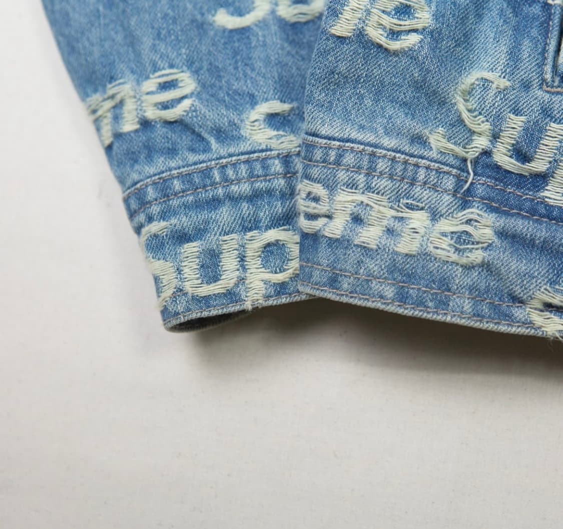 슈프림 플레이드 로고 자켓 상품이미지3