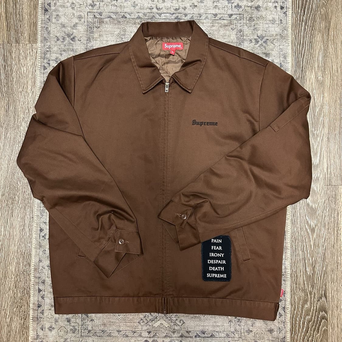 슈프림 x 더크로우 워크 자켓 브라운 상품이미지3