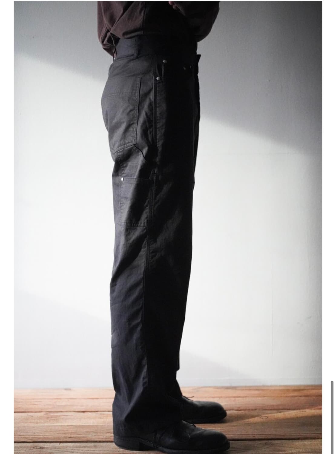 워드로브41 wardrobe41 페인터팬츠 블랙 L 상품이미지8