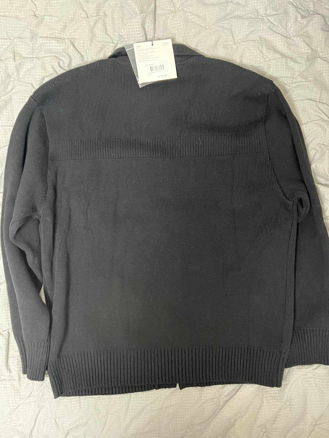 비슬로우 오버사이즈드 니티드 자켓 블랙 L사이즈 새제품 상품이미지3