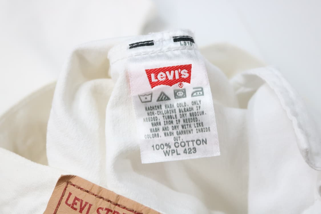 리바이스 빈티지 501 화이트 데님 팬츠 (W32 L32) 상품이미지10