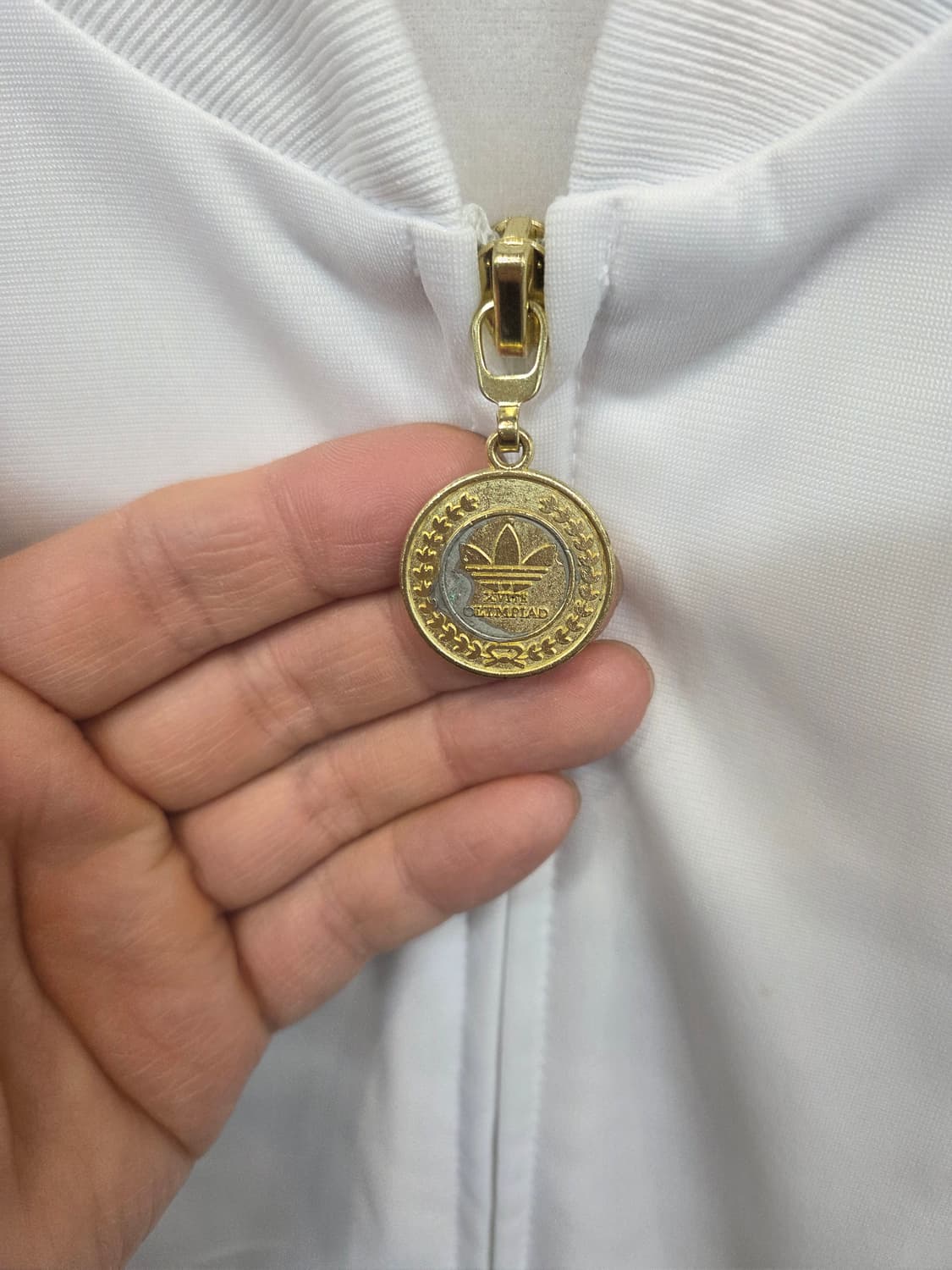 아디다스 빅트레포일 트랙탑 져지 화이트골드 xl 상품이미지3