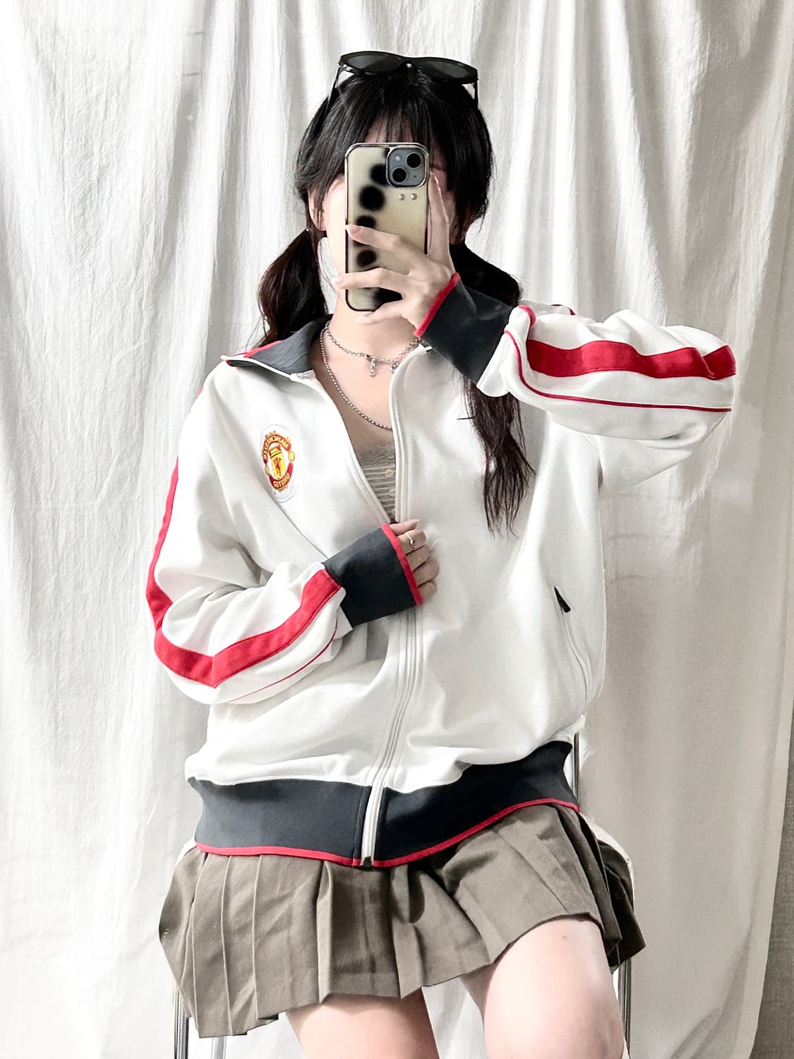 나이키 스우시 맨유 화이트 져지 상품이미지5