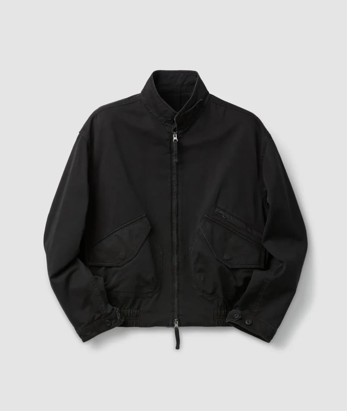 [M] 쿠어 카치온 워시드 트리밍 카라 점퍼 워시드블랙 상품이미지1