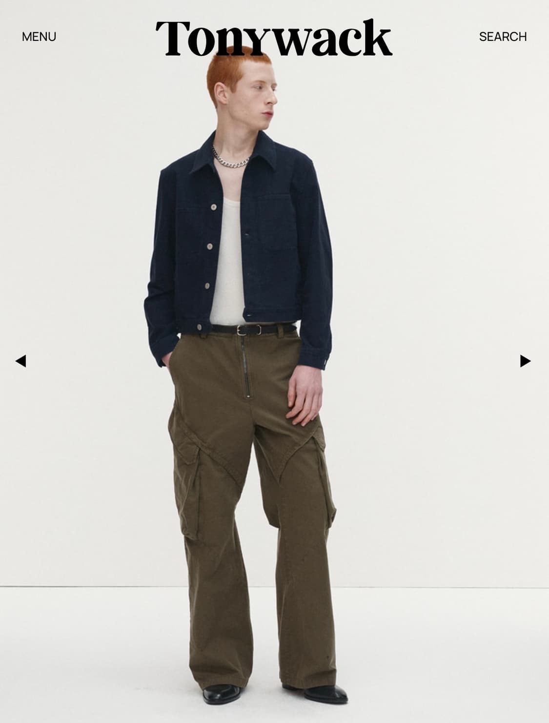 새상품 토니웩 와이드 카고팬츠 올리브 M(30) 상품이미지2