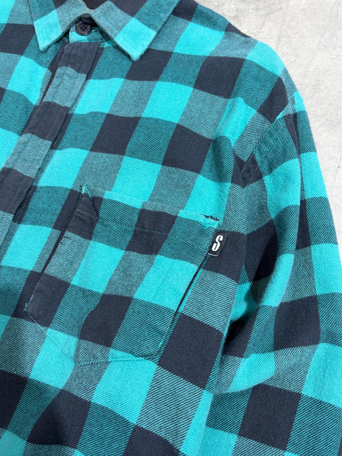 10s 스투시 플란넬 셔츠 상품이미지3