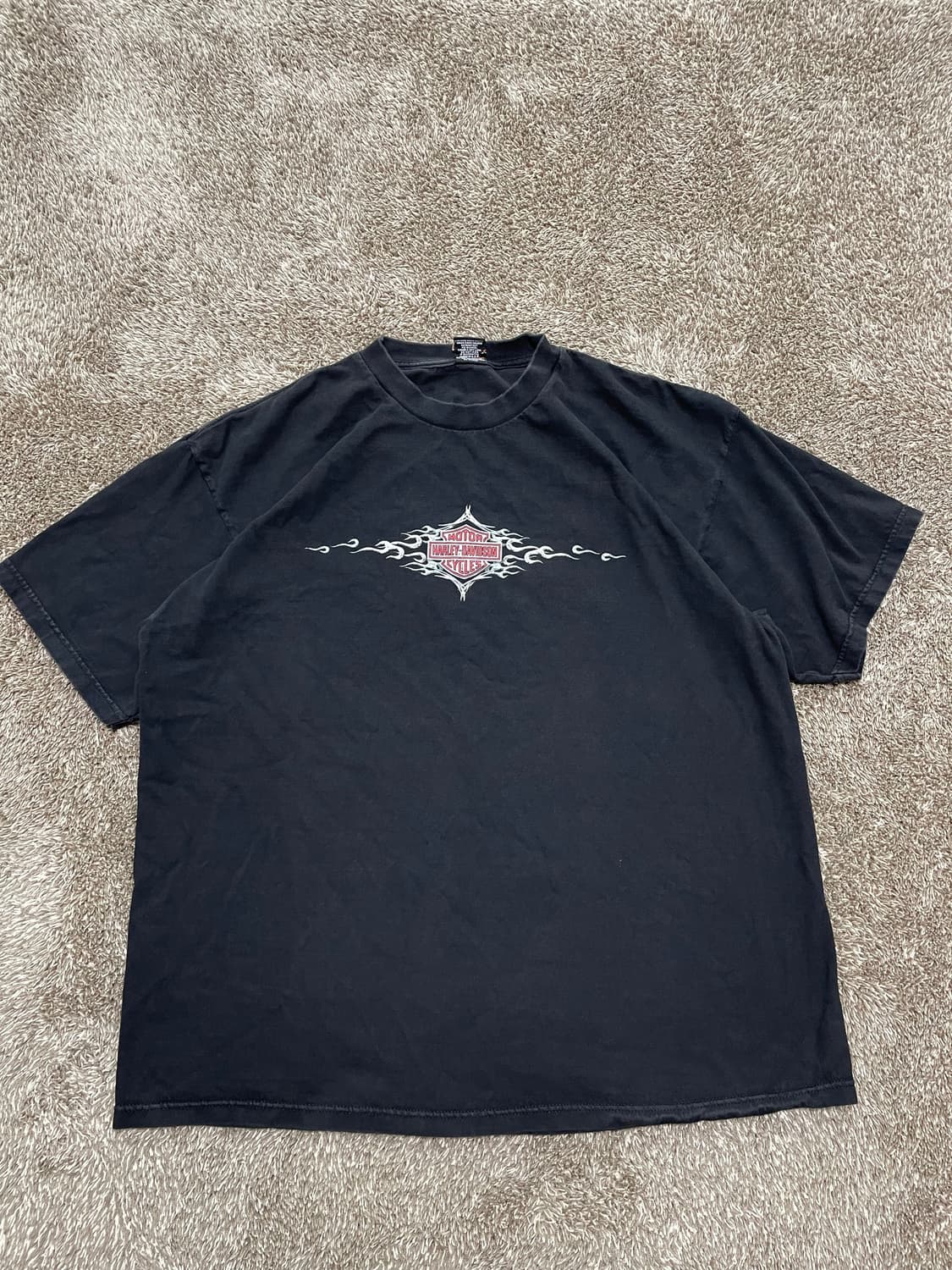 90s harley flame tee 할리 플레임 티셔츠 상품이미지2