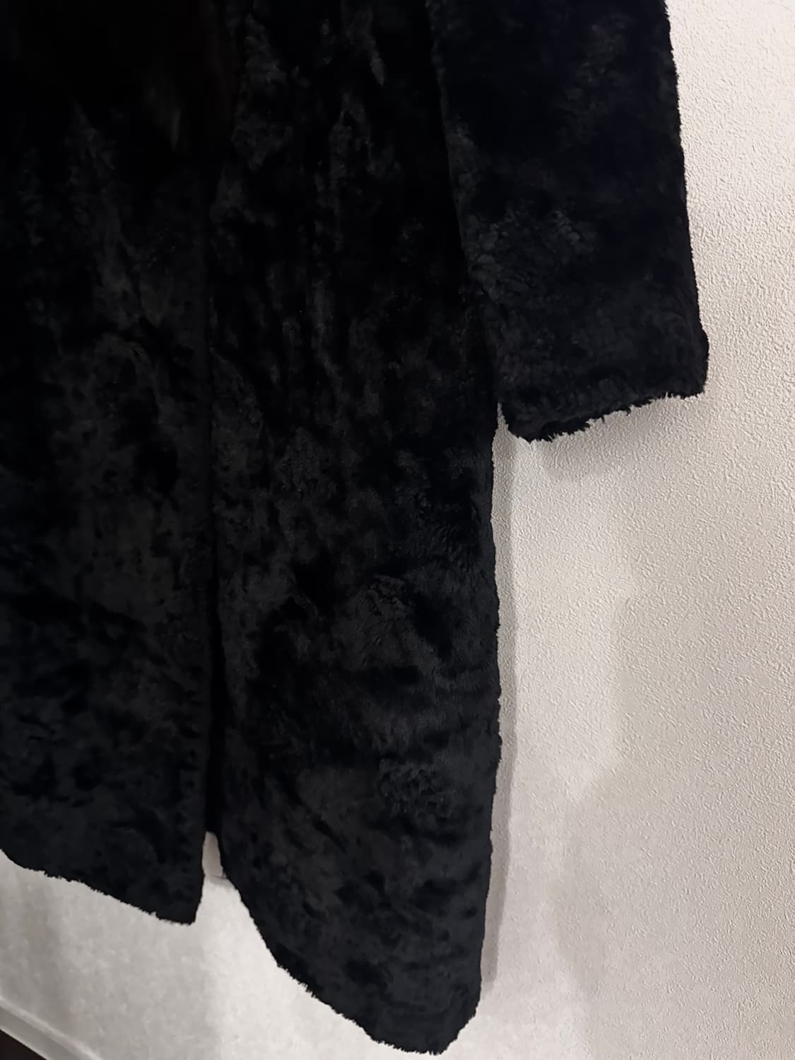 최고급 양피 카라쿨 폭스퍼 카라 양털 아스트라칸 코트 상품이미지3