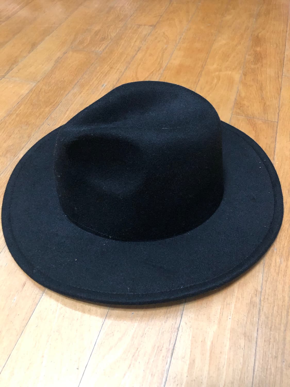 모직 페도라 중절모 헷 모자 블랙 상품이미지3