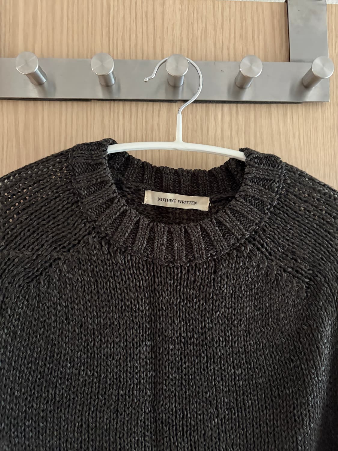 낫띵리튼 bamboo short pullover charcoal 상품이미지3