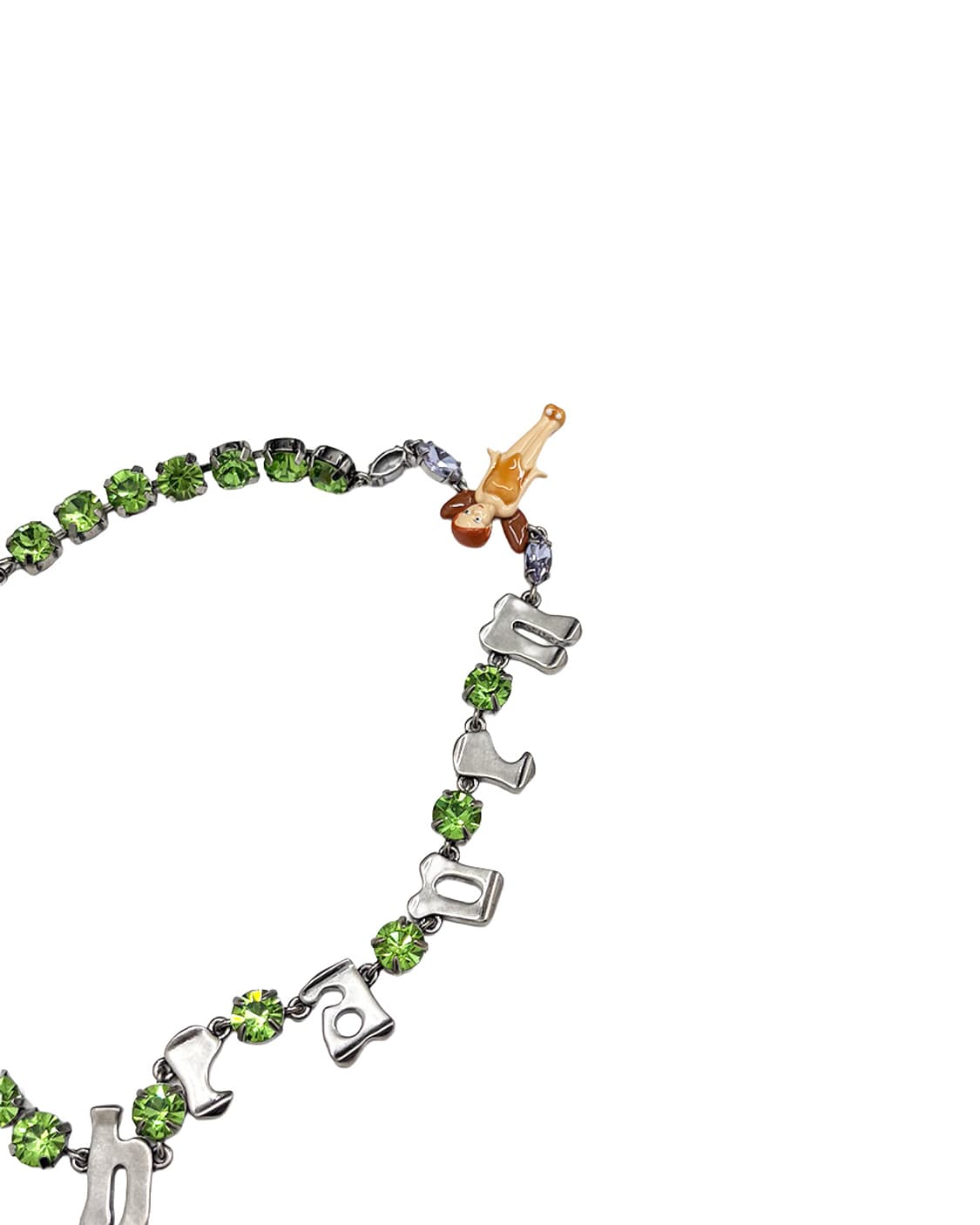 헤븐 큐빅 로고 초커 상품이미지3