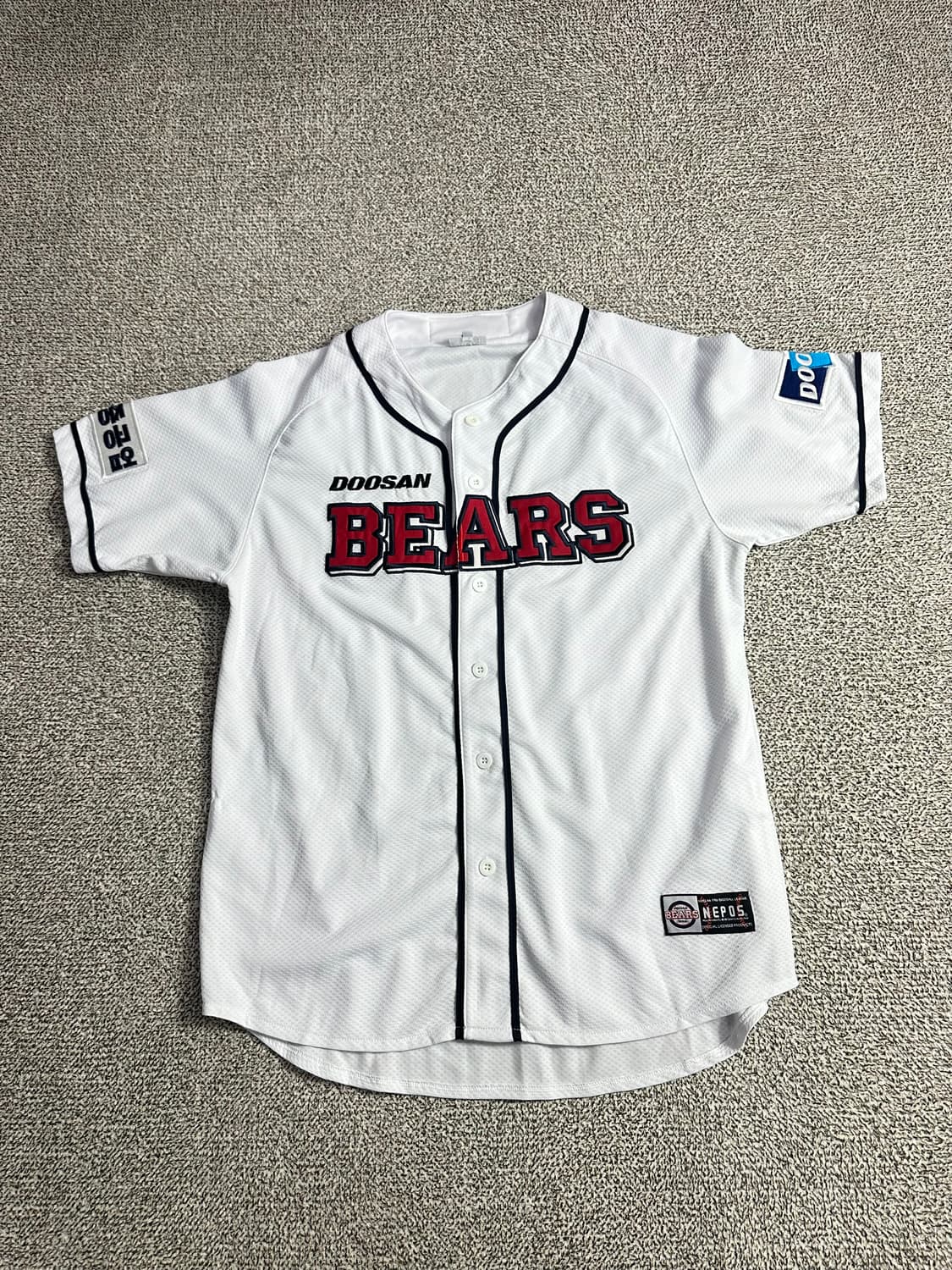 두산베어스 유니폼 노마킹 (100사이즈) 상품이미지1