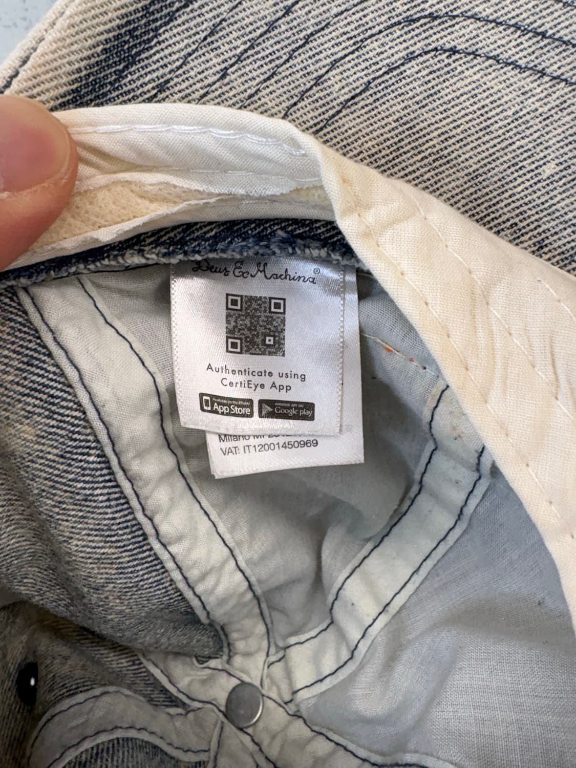 데우스 엑스마키나 오티즈 데님 볼캡 상품이미지6