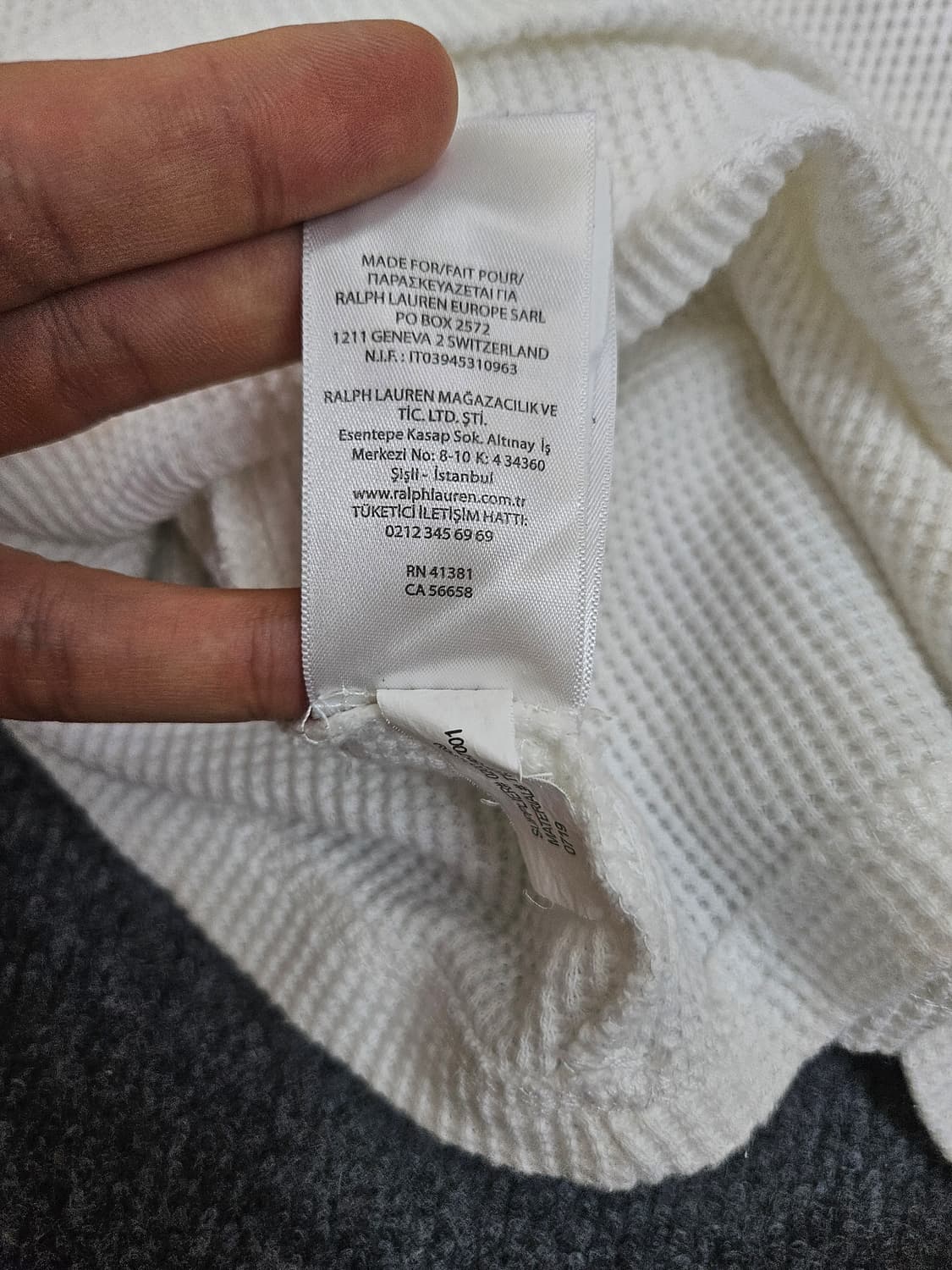 폴로 랄프로렌 화이트 와플셔츠 2XL 급처 상품이미지8