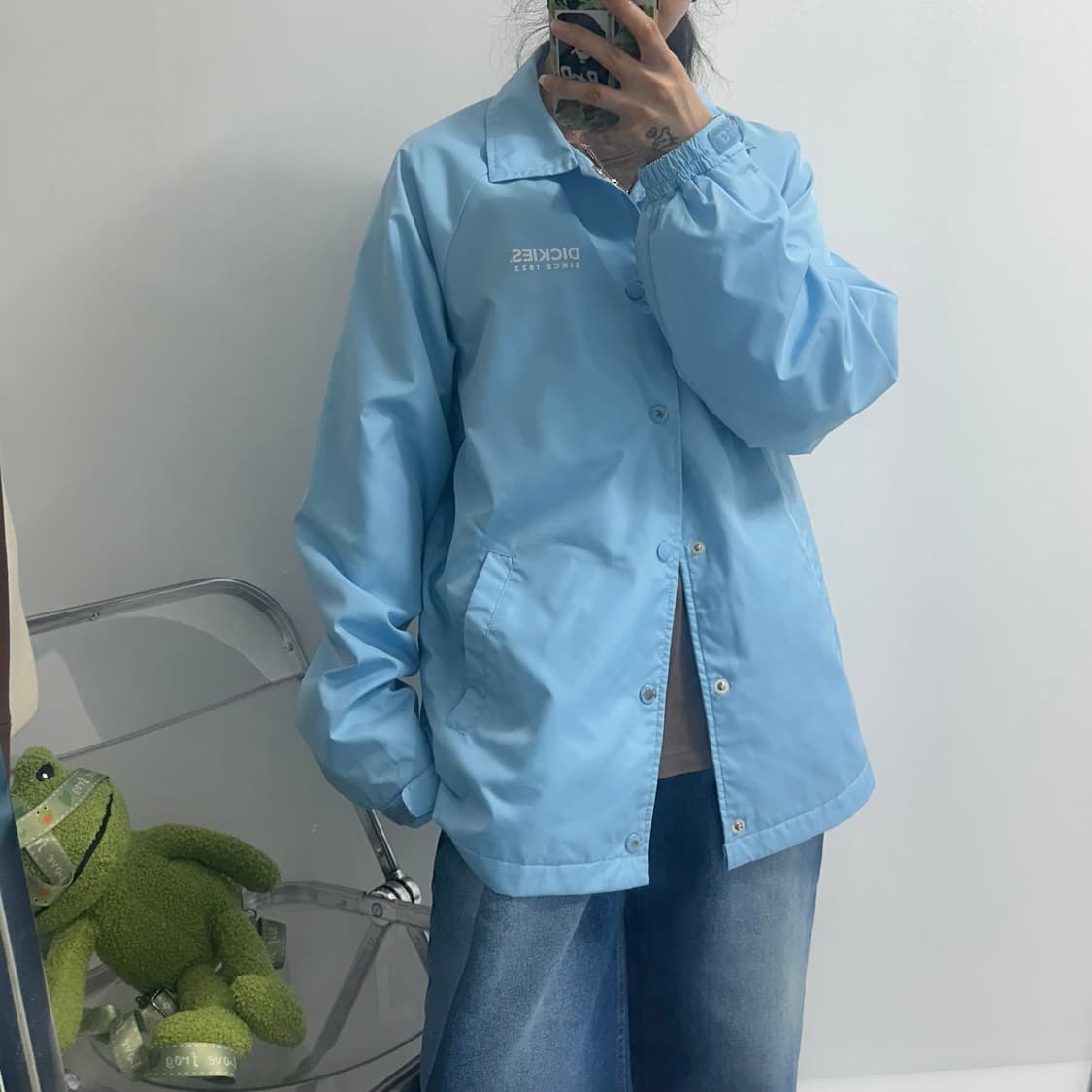 디키즈 하늘색 코치자켓 바람막이 상품이미지2