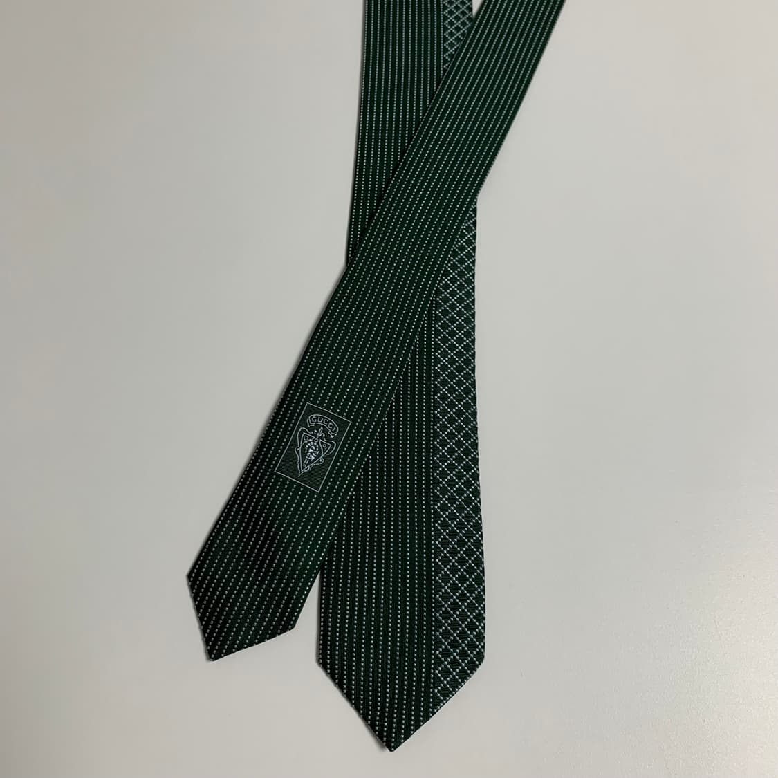 구찌(GUCCI) 슬림 내로우넥타이 명품클래식 그린컬러 최상급 5.6cm 상품이미지3