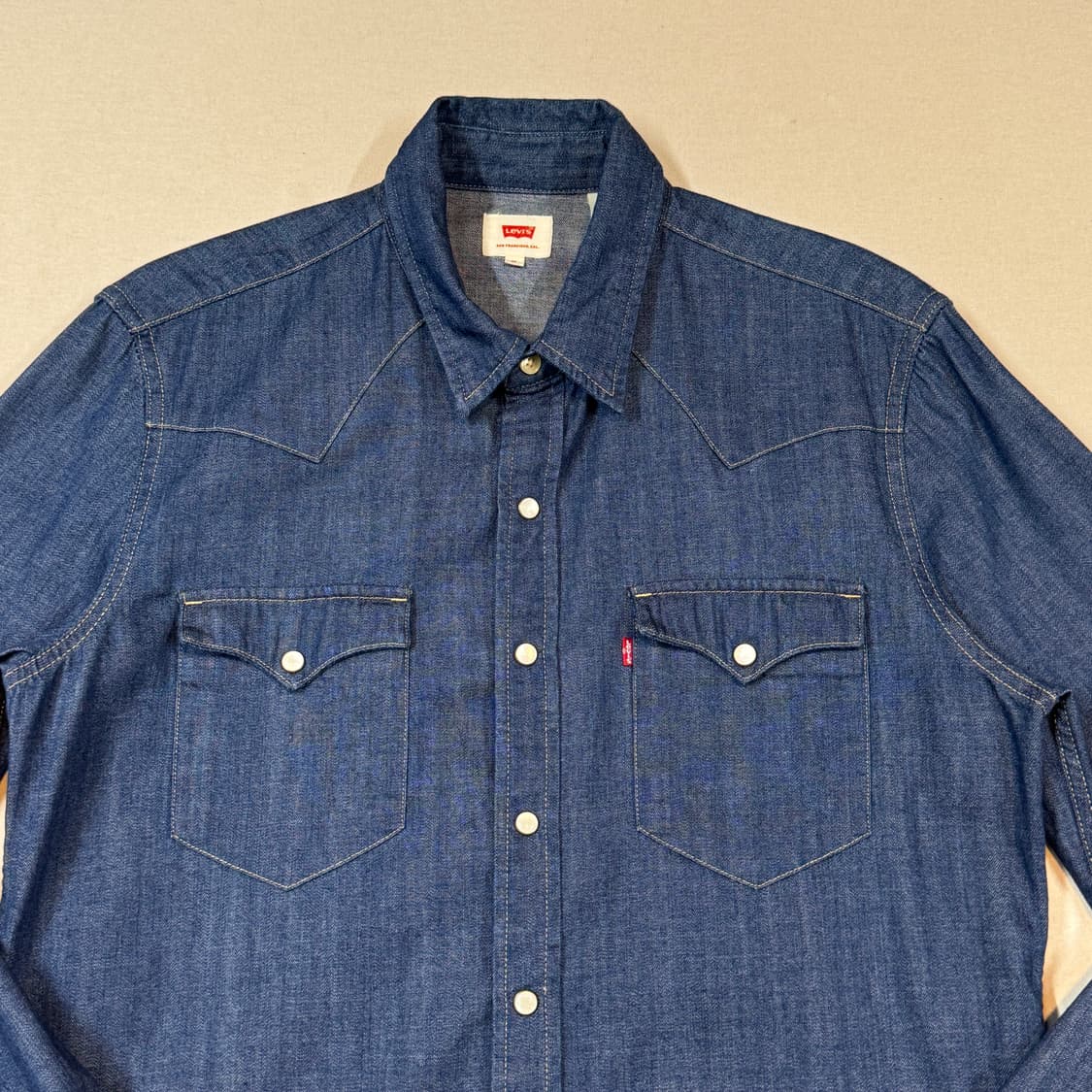M) 리바이스 투포켓 웨스턴 데님 셔츠 상품이미지3
