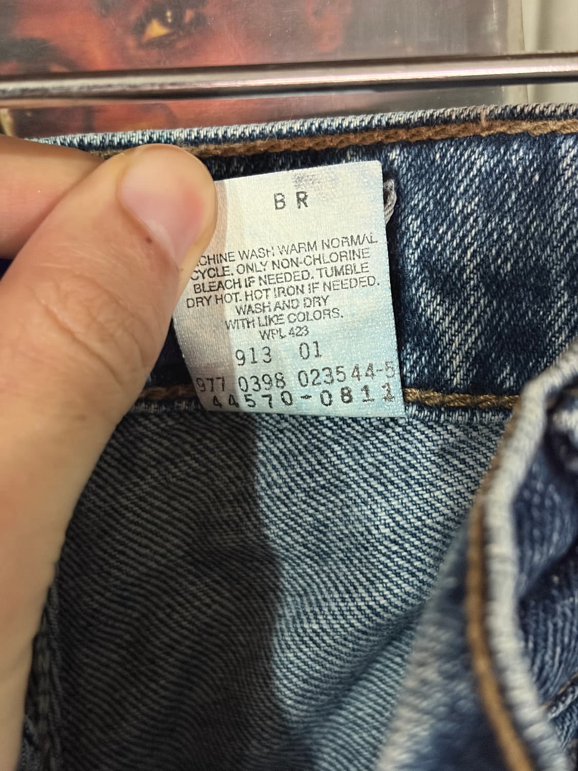 J39 90s 리바이스 실버탭 배기 데님팬츠 36X32 상품이미지4