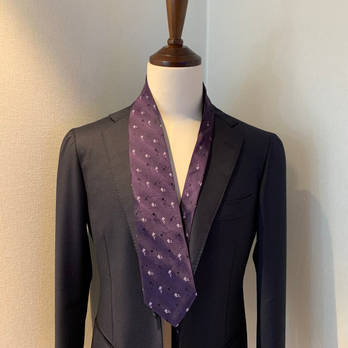 겐조(KENZO) 플라워 퍼플컬러 명품넥타이 100실크 A+등급 최상급 상품이미지1