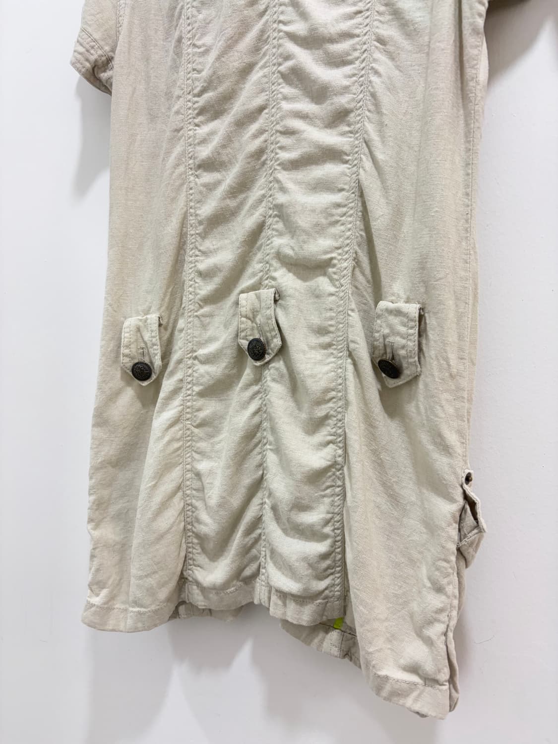GLEEFUL y2k 린넨 반팔 카고 원피스 상품이미지9