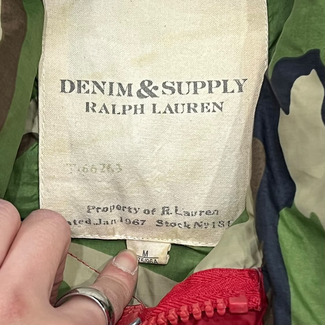 데님앤서플라이 성조기 패치 패딩 s08475 상품이미지7