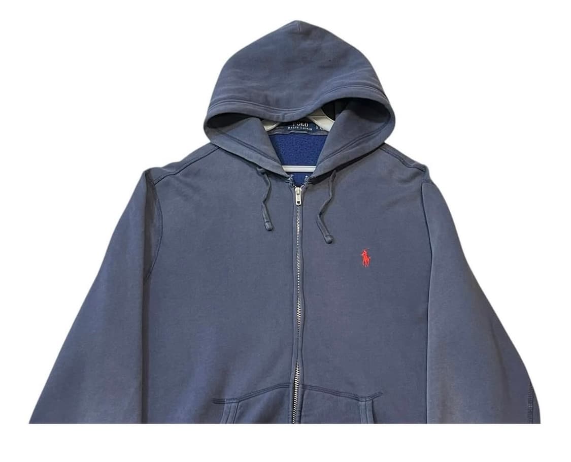 폴로 자수로고 후드집업 상품이미지2