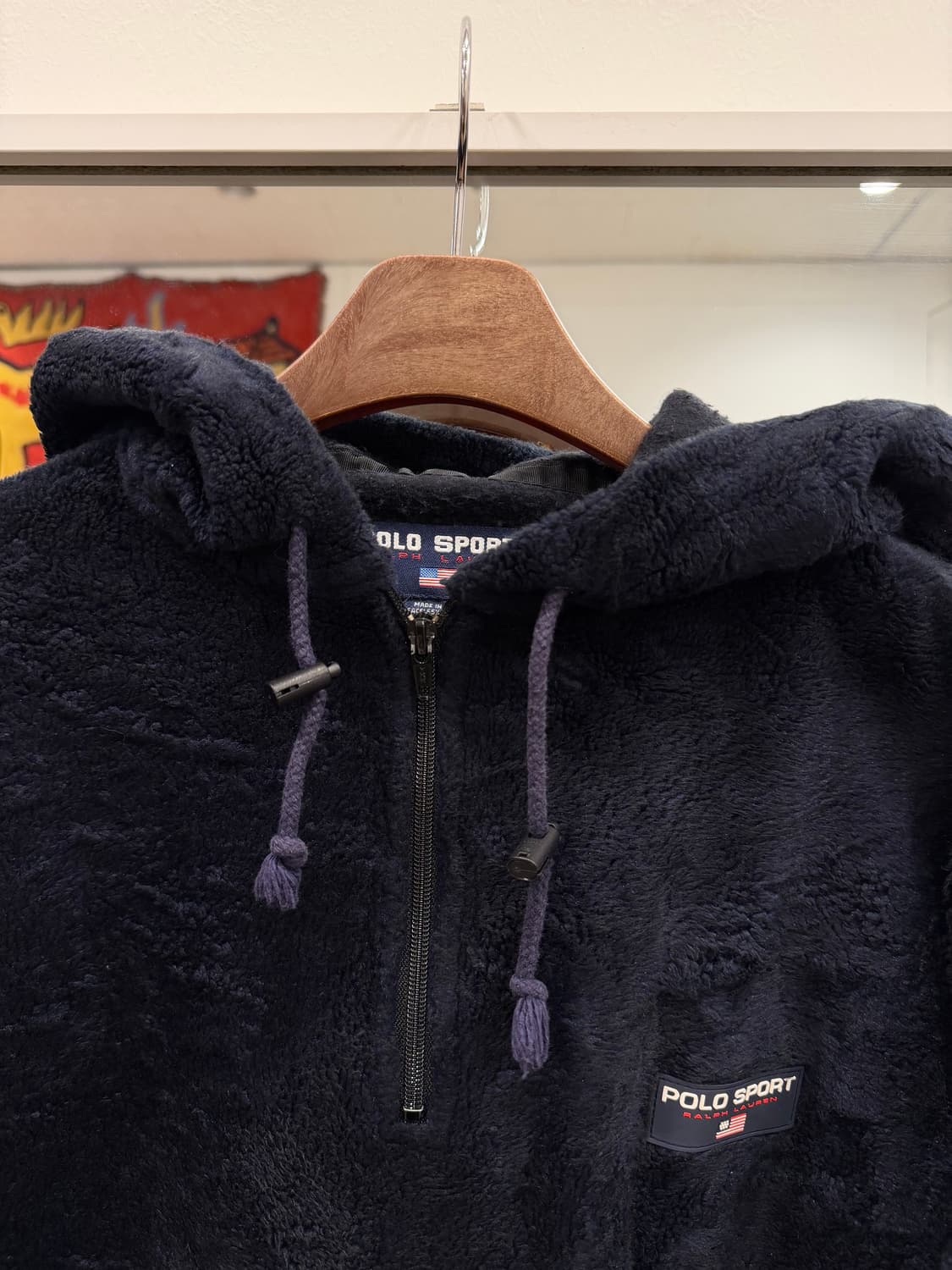 90s Polo Sport 폴로 스포츠 플리스 풀오버 후드 (USA) 상품이미지3