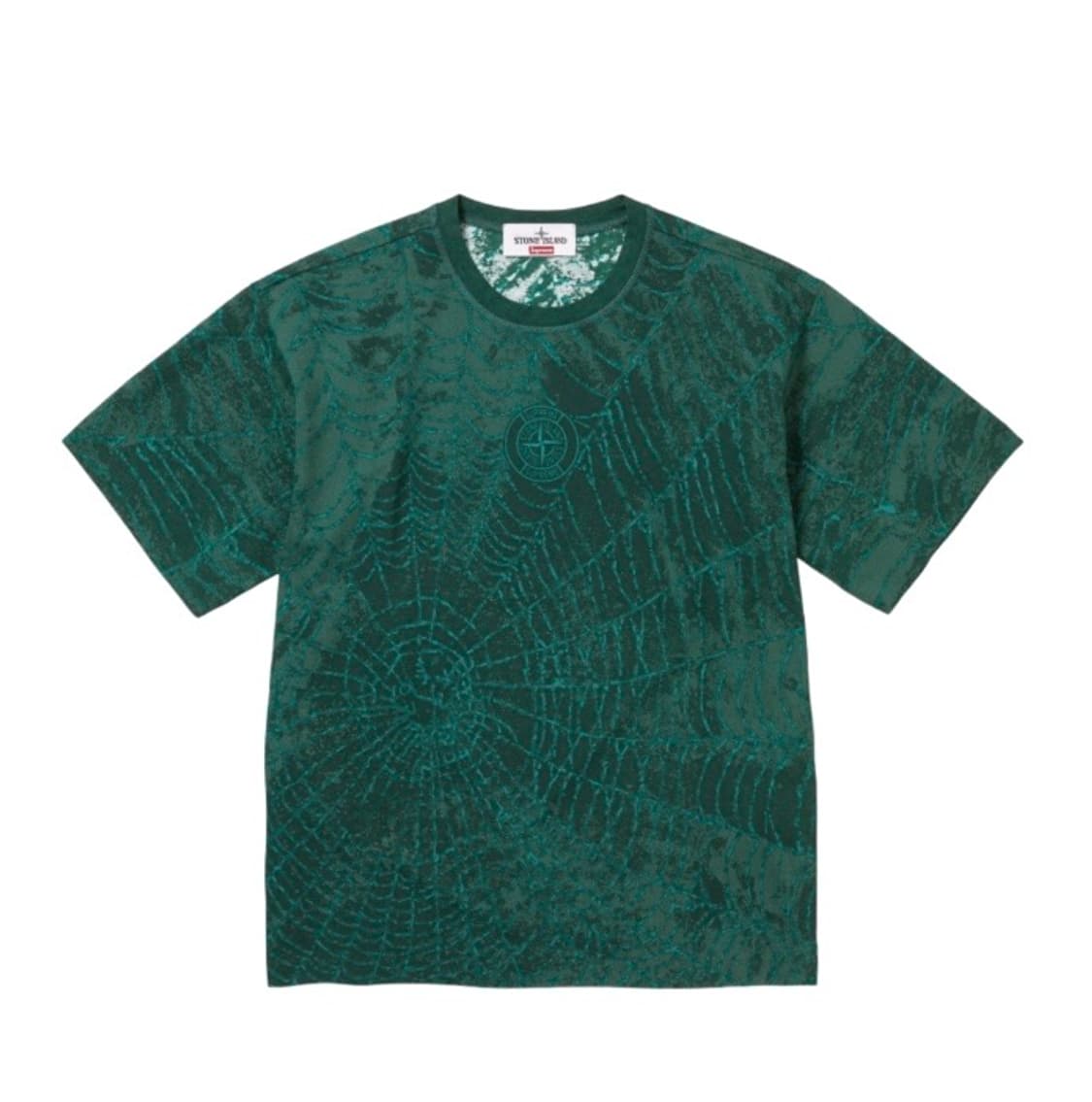 슈프림 x 스톤 아일랜드 숏슬리브 탑 다크 그린 - 23FW 상품이미지1
